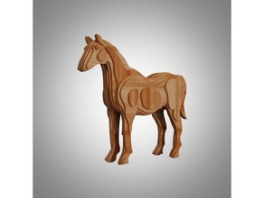 Pferd 3d Puzzle 3d print model - Mito3D