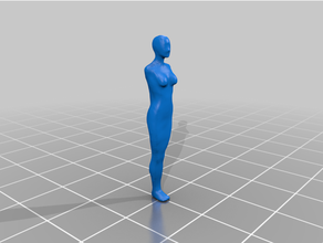 ellpro weiblich bilden dnd Miniatur Dungeons Drachen Mumie gestalten Statue Frau 3d print model - Mito3D