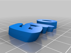 personalizado iamburny v2 texto chaveiro 3d print model - Mito3D