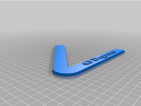 45 degree angle tool 3d print model - Mito3D