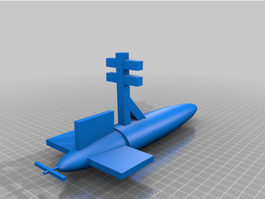 submarine model navy war wargame 3d print model - Mito3D