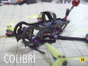 colibri 3 pouce quadcopter Cadre fpv 3d print model - Mito3D