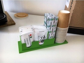 trae azúcar sobres descanso desayuno café cena casa cocina herramienta almuerzo oficina 3d print model - Mito3D