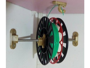 corner hanging spool holder 3d print model - Mito3D