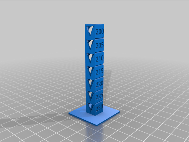 personalizado temperatura calibración towertowtpu Towerer 3D print model - Mito3D