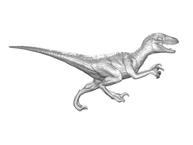 velociraptor azul base animal garra criatura dinossauro jurássico parque monstro monte pré histórico raptor estátua 3D print model - Mito3D