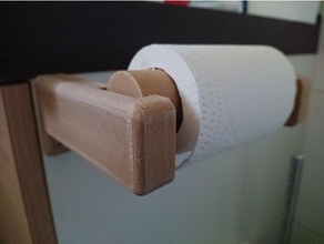 Toilette Papier rollen derouleur Halter Unterstützung 3d print model - Mito3D