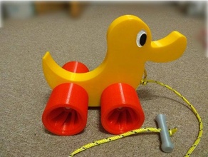 pull duck 3d print model - Mito3D