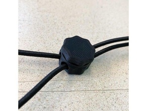 threaded cord toggle 3d print model - Mito3D