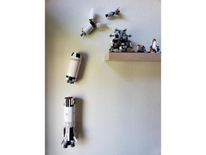lego saturn wall mount decoration 3d print model - Mito3D