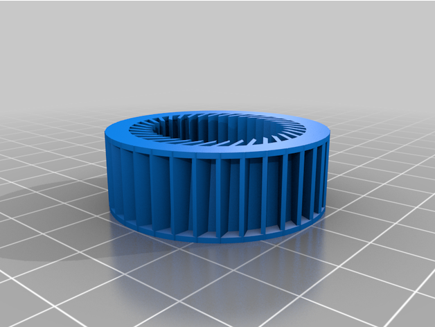 fan larghezza 393 personalizzato 3D print model - Mito3D