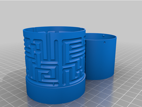 pyt2customized minimalist maze box 3d print model - Mito3D