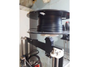 bobina titolare supporto orizzontale prusa i3 filamento montare 3d print model - Mito3D