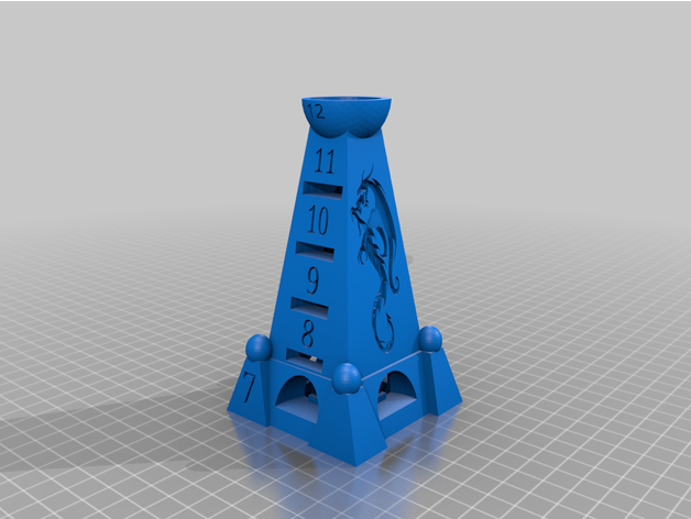 blue moon city obelisk bluemooncity boardgame components tower 3D print model - Mito3D