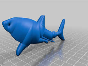 shark keychain 3d print model - Mito3D