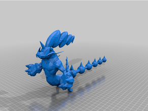 Thundurus Therian bilden Pokémon 3d print model - Mito3D