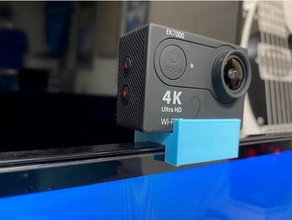 akaso ek7000 Kamera Halter Unterstützung Monitor montieren Webcam 3d print model - Mito3D