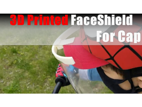 3d printed faceshield cap hat covid-19 facecoveringchallenge 3d print model - Mito3D