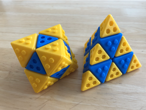 octaèdre tétraèdre lego vecteur équilibre 3d print model - Mito3D