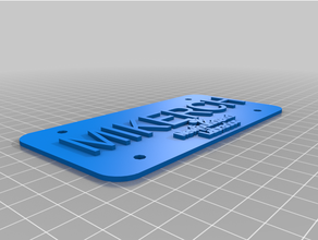 customized mike platedian license plate provinces territories 3d print model - Mito3D