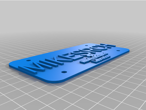 customized mike platedian licensmikerche plate provinces territories 3d print model - Mito3D