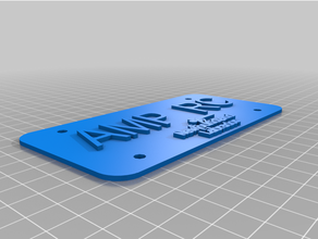 customized mike platedian licensmikerche plate aamp rcll provinces territories 3d print model - Mito3D