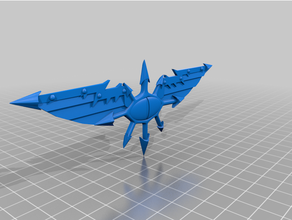 40k chaos œil ailes 3d print model - Mito3D