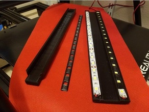 cr-10 led lightbar + accessories bar v2 light strip 3d print model - Mito3D