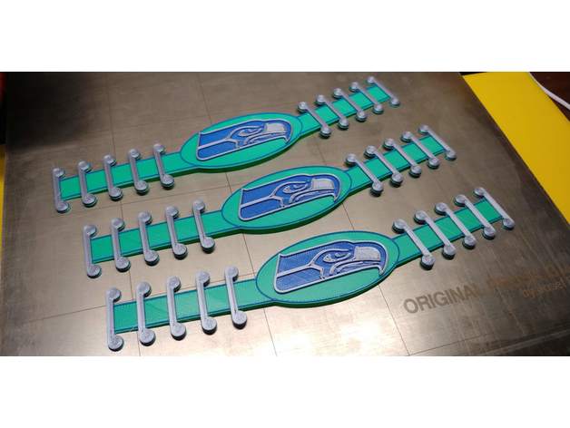 Seattle seahawks logo oreille épargnant 3D print model - Mito3D