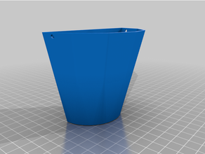 customized hanging wall planter 3d print model - Mito3D