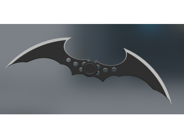 Batman arkham batarang cavaliere gadget pipistrello uomo buio 3D print model - Mito3D