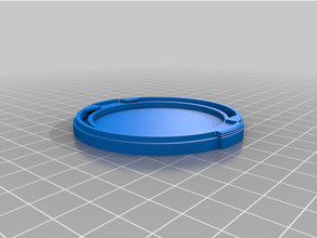 customized universal parametric lens cap 3d print model - Mito3D