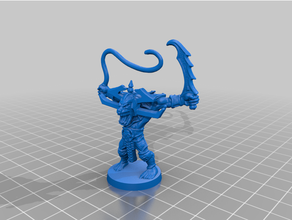 Heldenquest Wasserspeier Kreis Base 3d print model - Mito3D