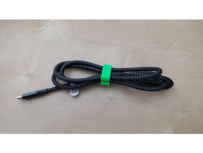 usb cable clip cavo 3d print model - Mito3D