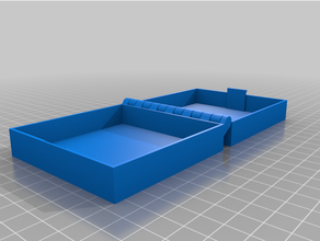 özelleştirilmiş menteşeli Bousb box1x mandal parametrik yazdırılabilir parça 3d print model - Mito3D