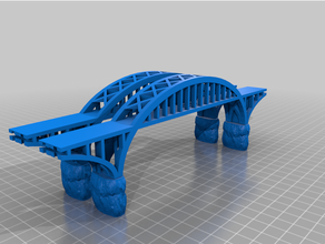 blue water bridge ralinder 3d print model - Mito3D
