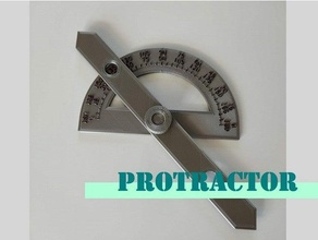 protractor measurement tool tools woodworking 3d print model - Mito3D
