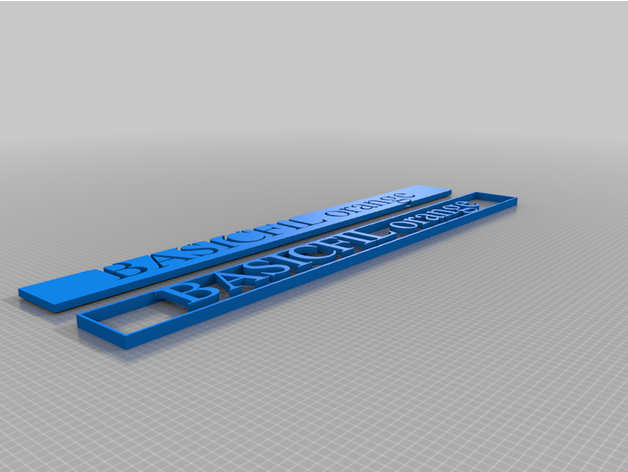 basicfil arancia personalizzato 3D print model - Mito3D