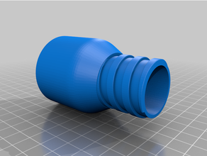 175in Schlauch Adapter Wirbel Filter 3d print model - Mito3D