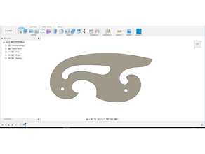 Kurve Muster 2 Vorlage Zeichnung 3d print model - Mito3D