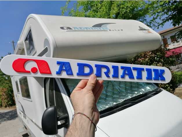 adriatik Logo adria Wohnmobil 3D print model - Mito3D