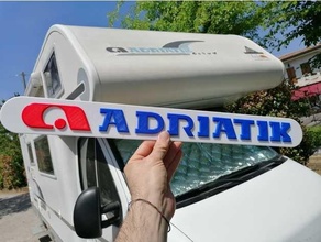 adriatik logo adria camper 3d print model - Mito3D