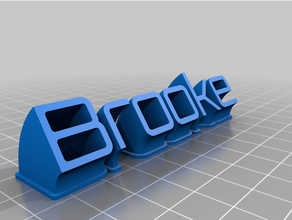 Brooke personalizado 3d print model - Mito3D