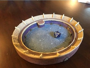 arena dice tray gaming tabletop ttrpg 3d print model - Mito3D