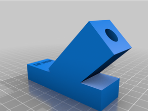customized parametric angled drill jig 3d print model - Mito3D