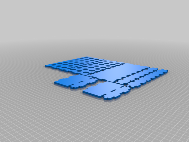 c3x7 50 Tube Rackustomized Prüfung Gestell angepasst 3D print model - Mito3D