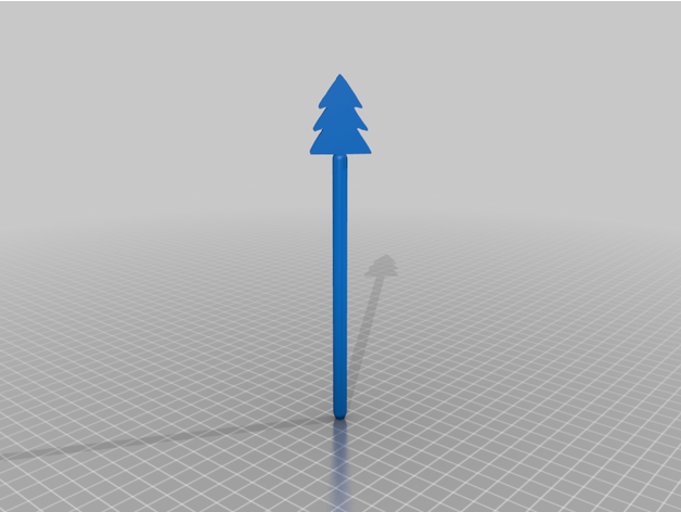 inverno penne bic penna pino neve fiocco pupazzo stella 3D print model - Mito3D