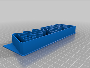 customized custom text cookie cuttebenjar 3d print model - Mito3D