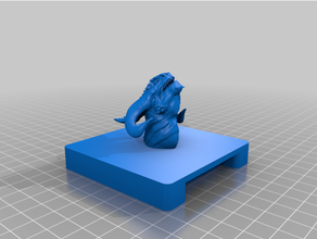 Dragão respiradouro prato impressora recinto 3d silencioso 3d print model - Mito3D