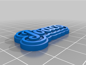joacocustomized mehrzeilig Etikett Schlüsselbund angepasst 3d print model - Mito3D